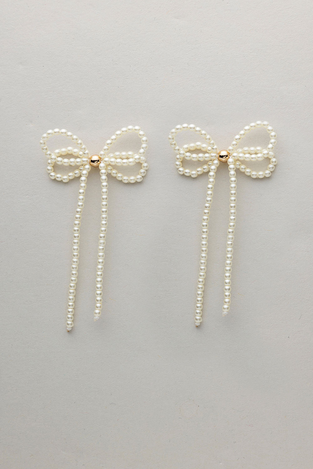Pearl Bow Earrings