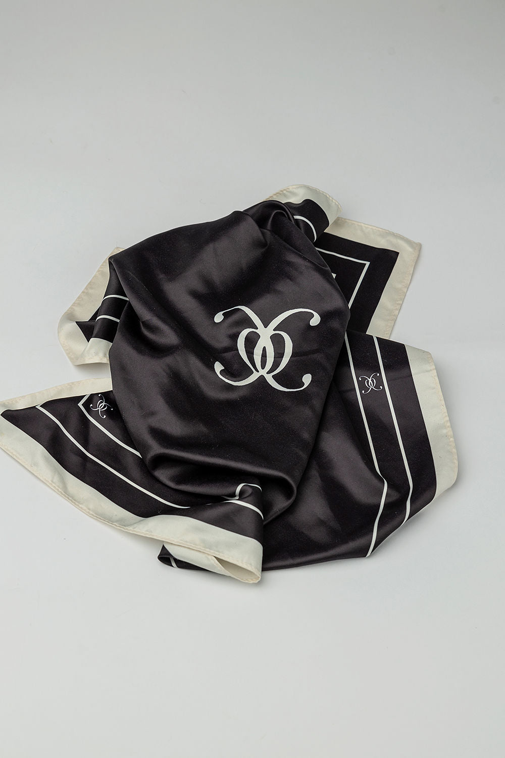 Elle Silk Scarf Black