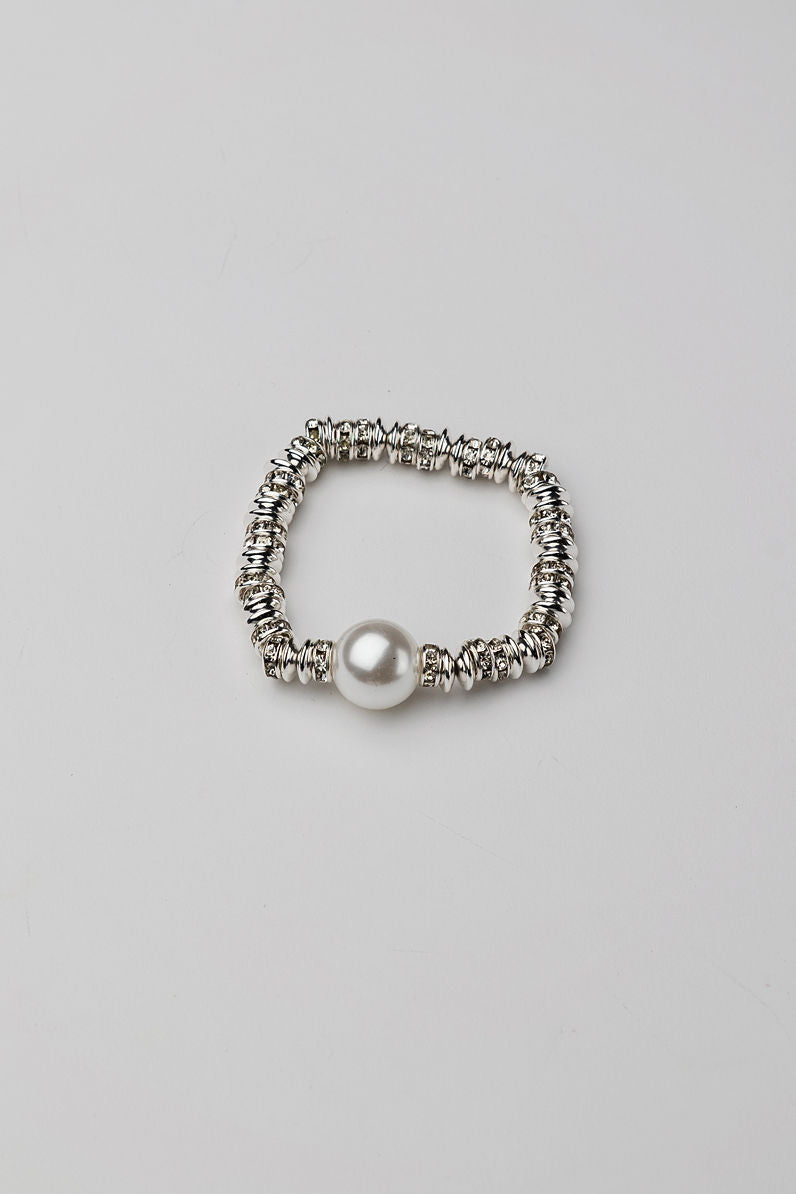 Glow Bracelet Elastic Big Silver