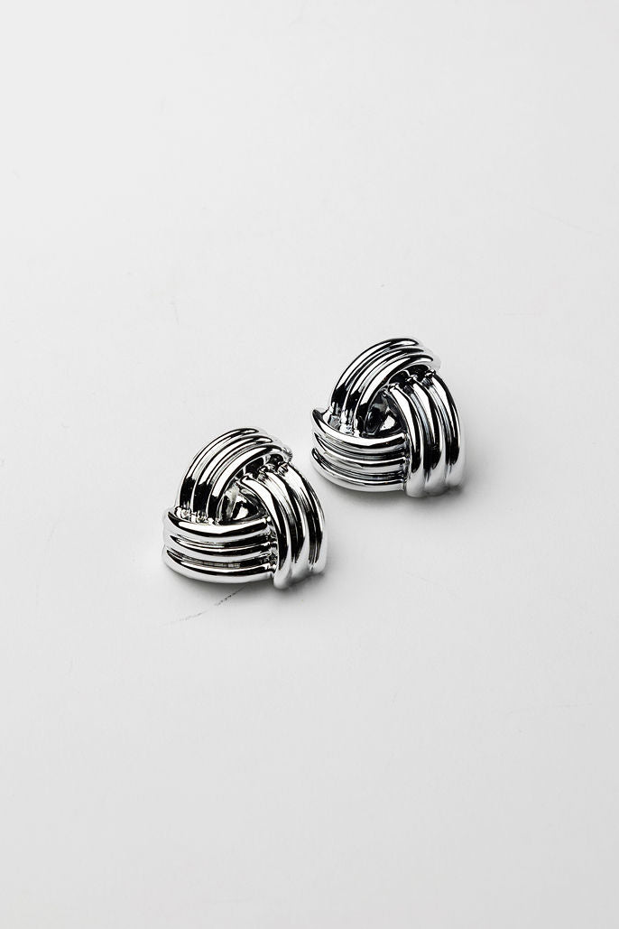 Knot Stud Silver