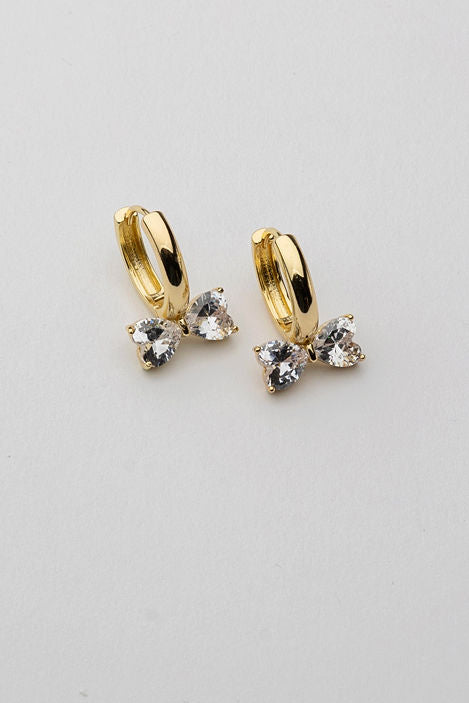 Bow Earrings cz