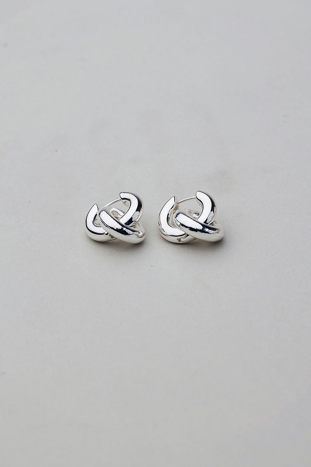 Silver Knot Earrings