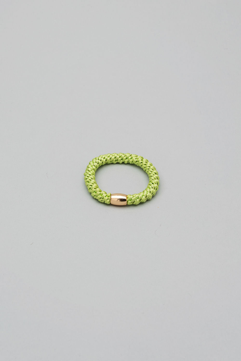 Hair Elastic Lime w Gold/ WHEN ON SALE MIN 20PCS