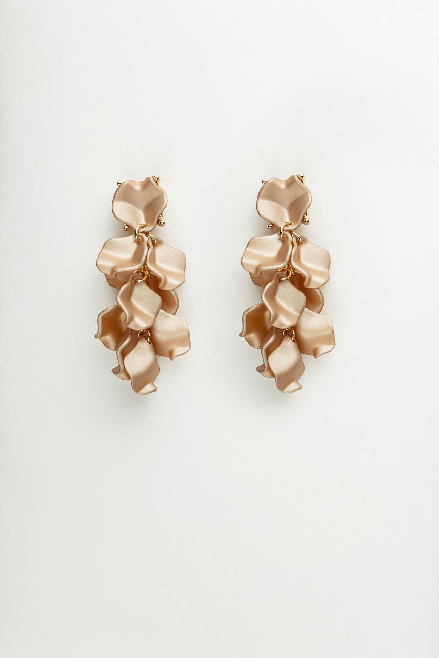 Leaf Earrings Mini Nougat