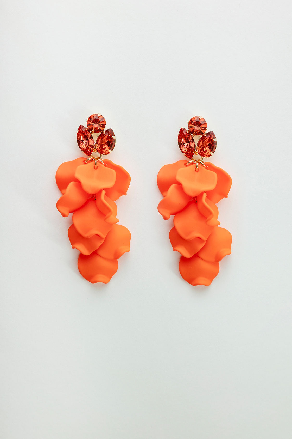 Leaf Stone Earrings Orange- RESTOCK JUNE