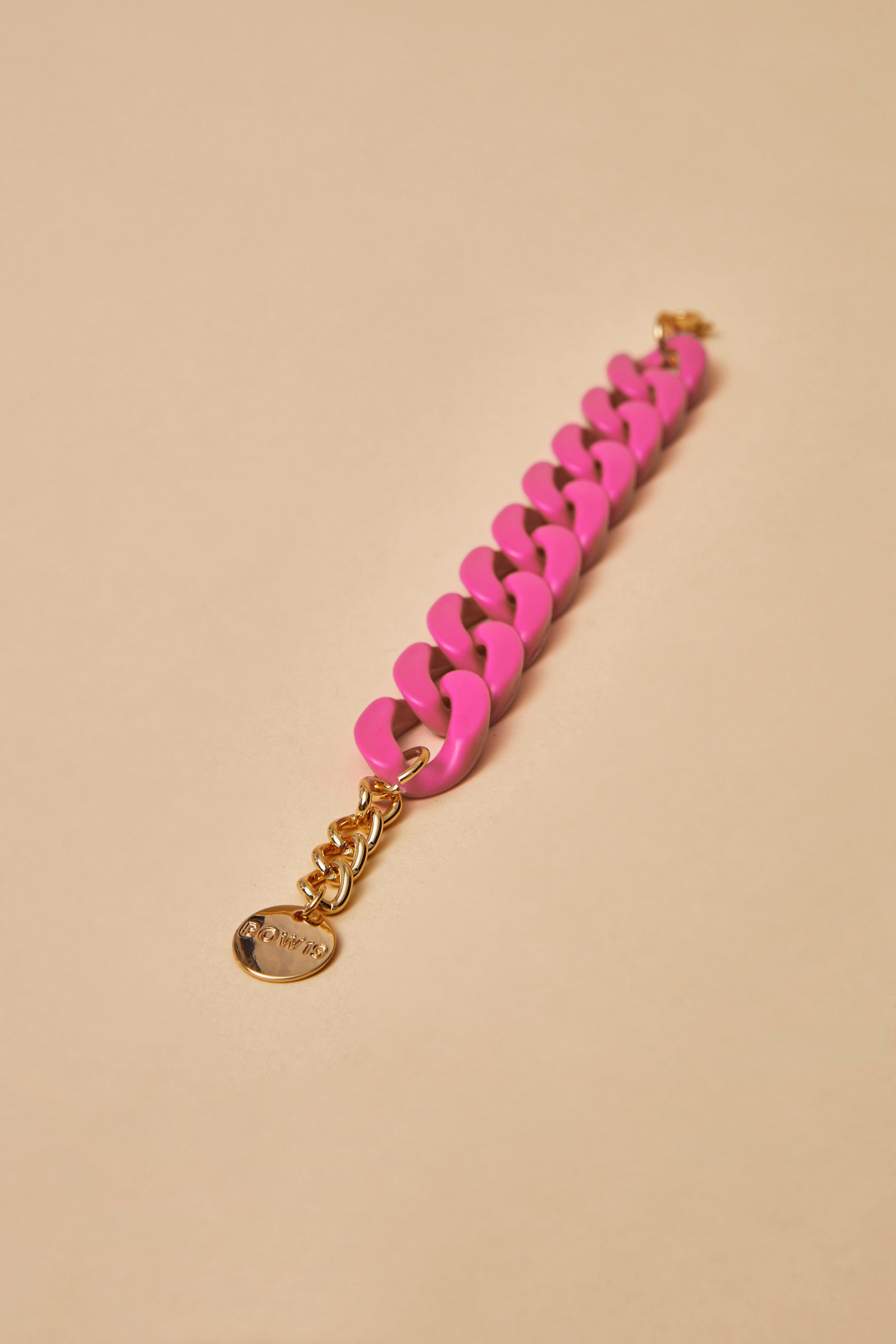 Big Chain Bracelet Strong Pink