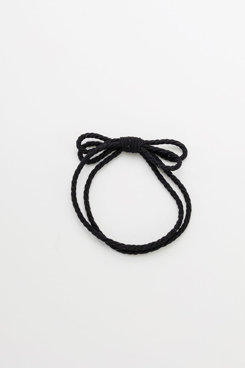 Bow Elastic Hairband Black