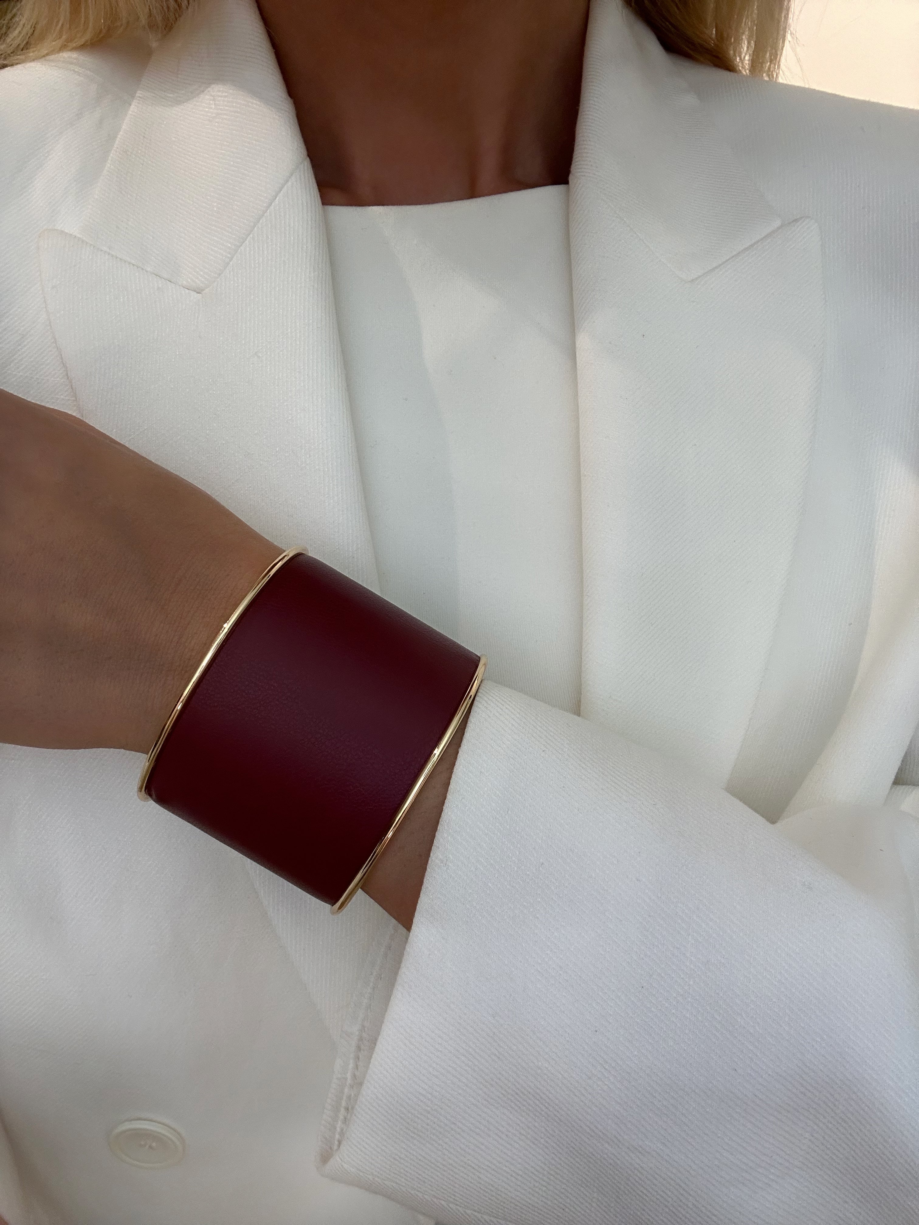 Cuff Bracelet Burgundy