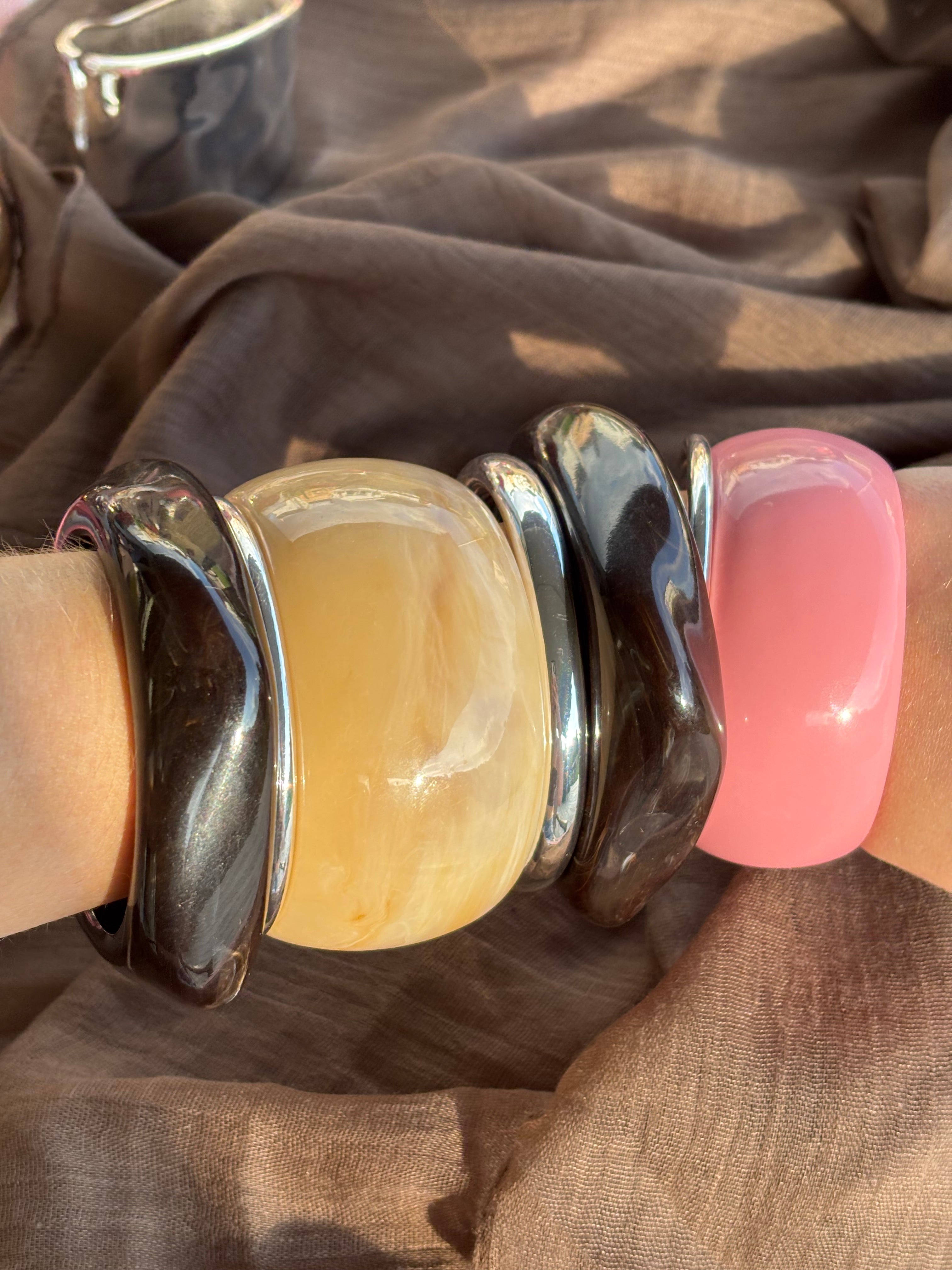 Big Square Bracelet Brown