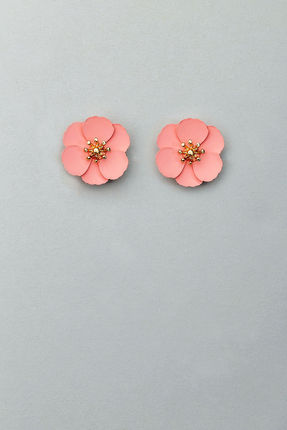 Flower Small Earrings Mat Pink - RESTOCK JULY