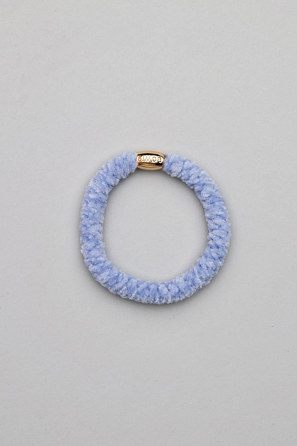 Hair elastic fluffy light blue/ MIN 20PCS