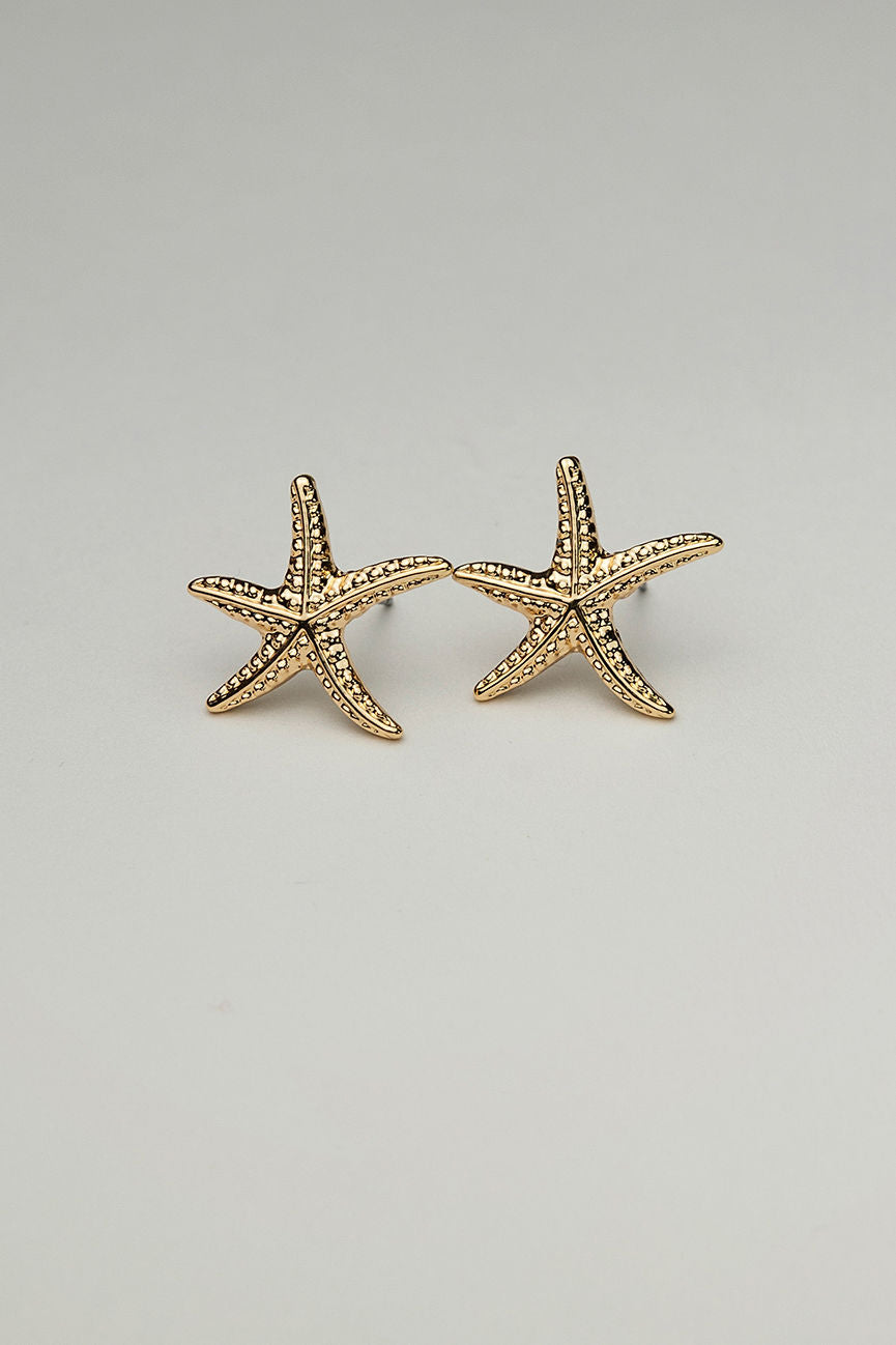 Starfish Studs Gold