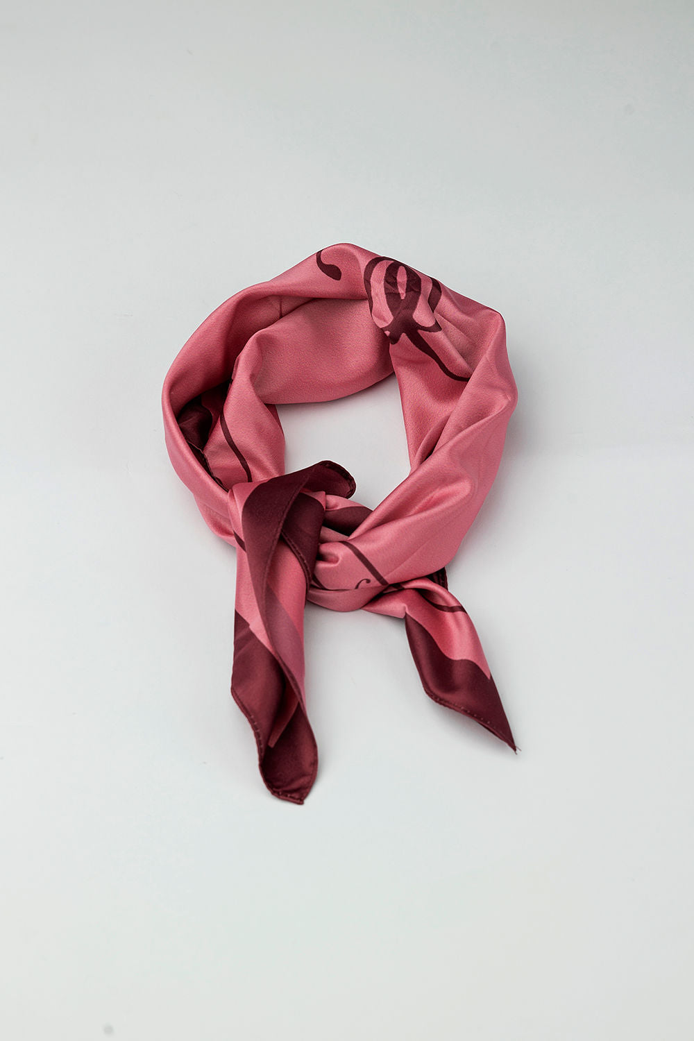Elle Silk Scarf Pink