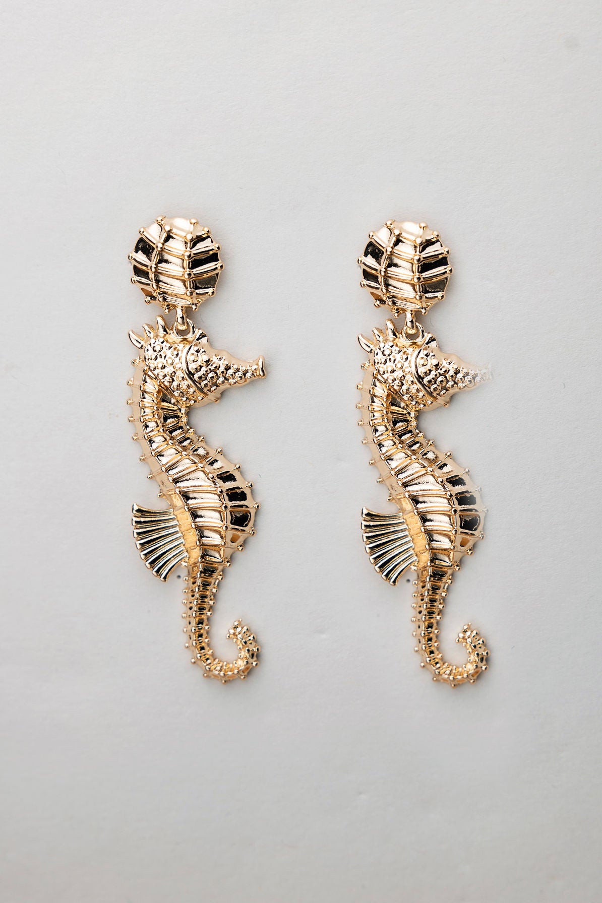 Seahorse Earrings Gold