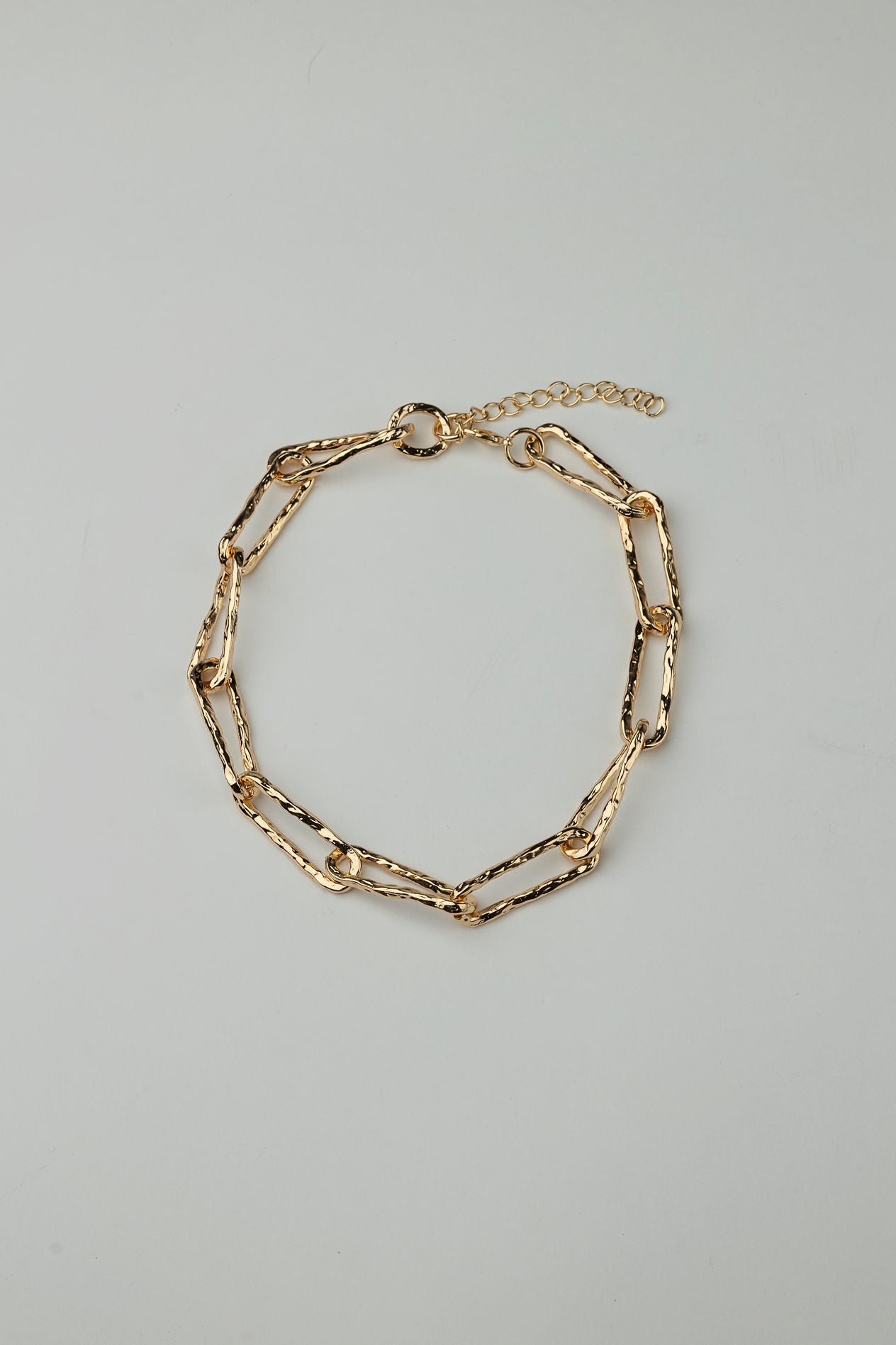 Hammered Necklace Gold
