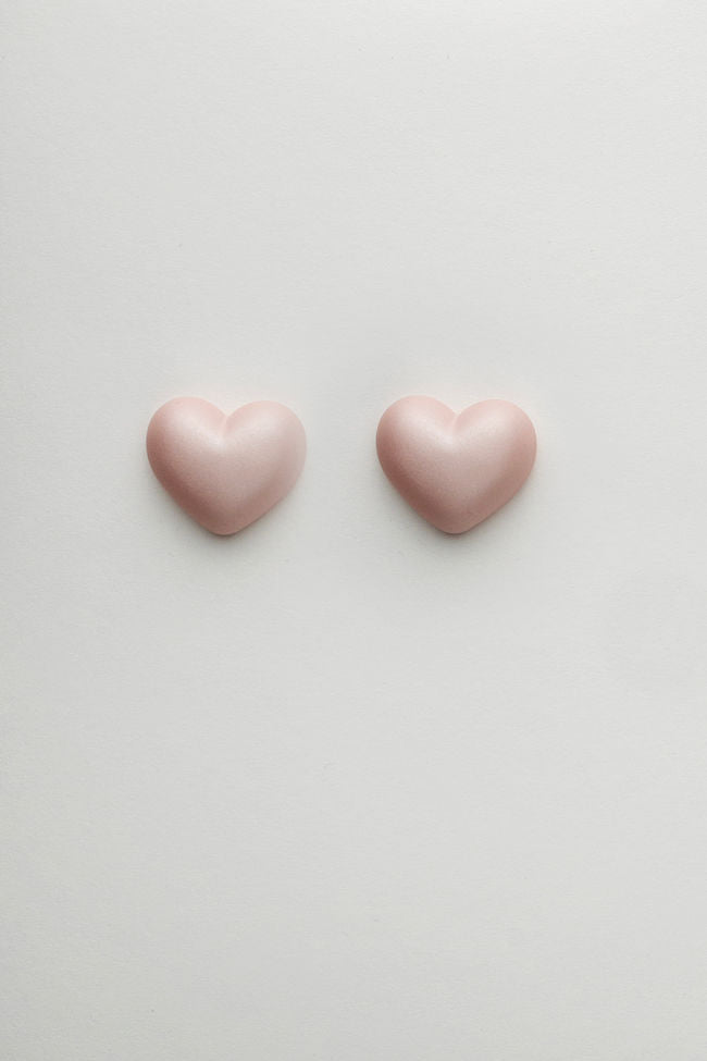 Heart Stud Pink
