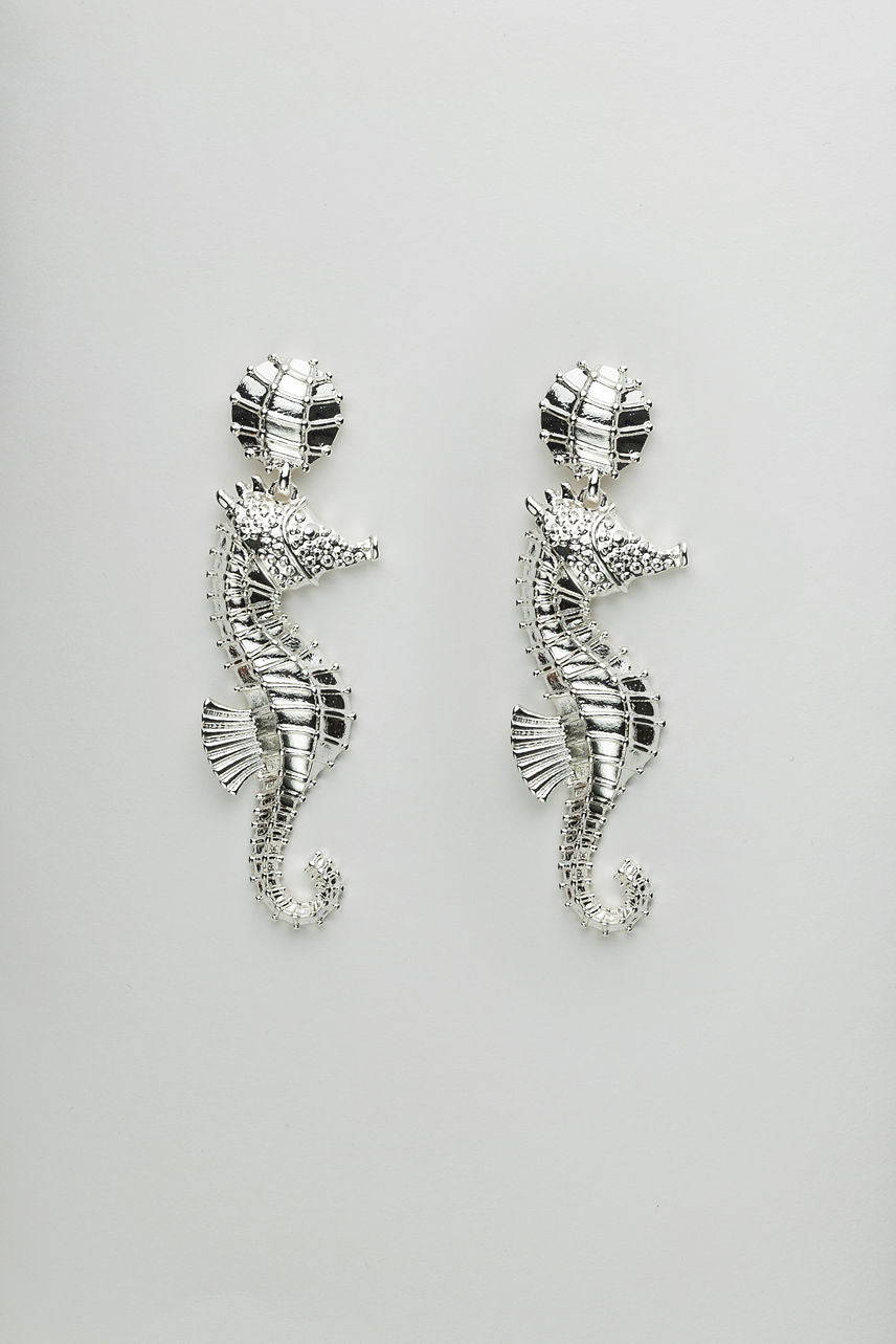 Seahorse Earrings Silver