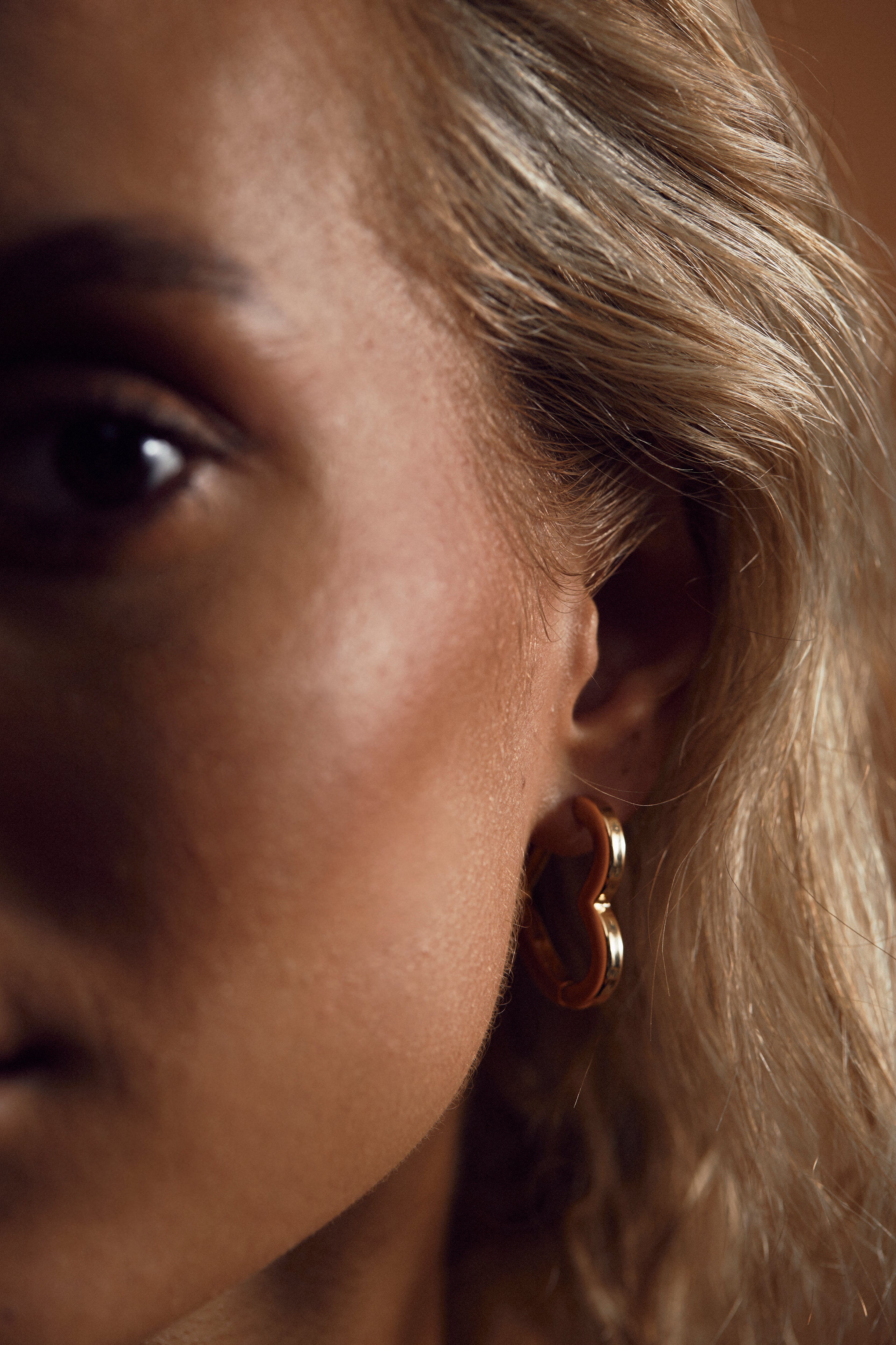 Heart Earrings Gold