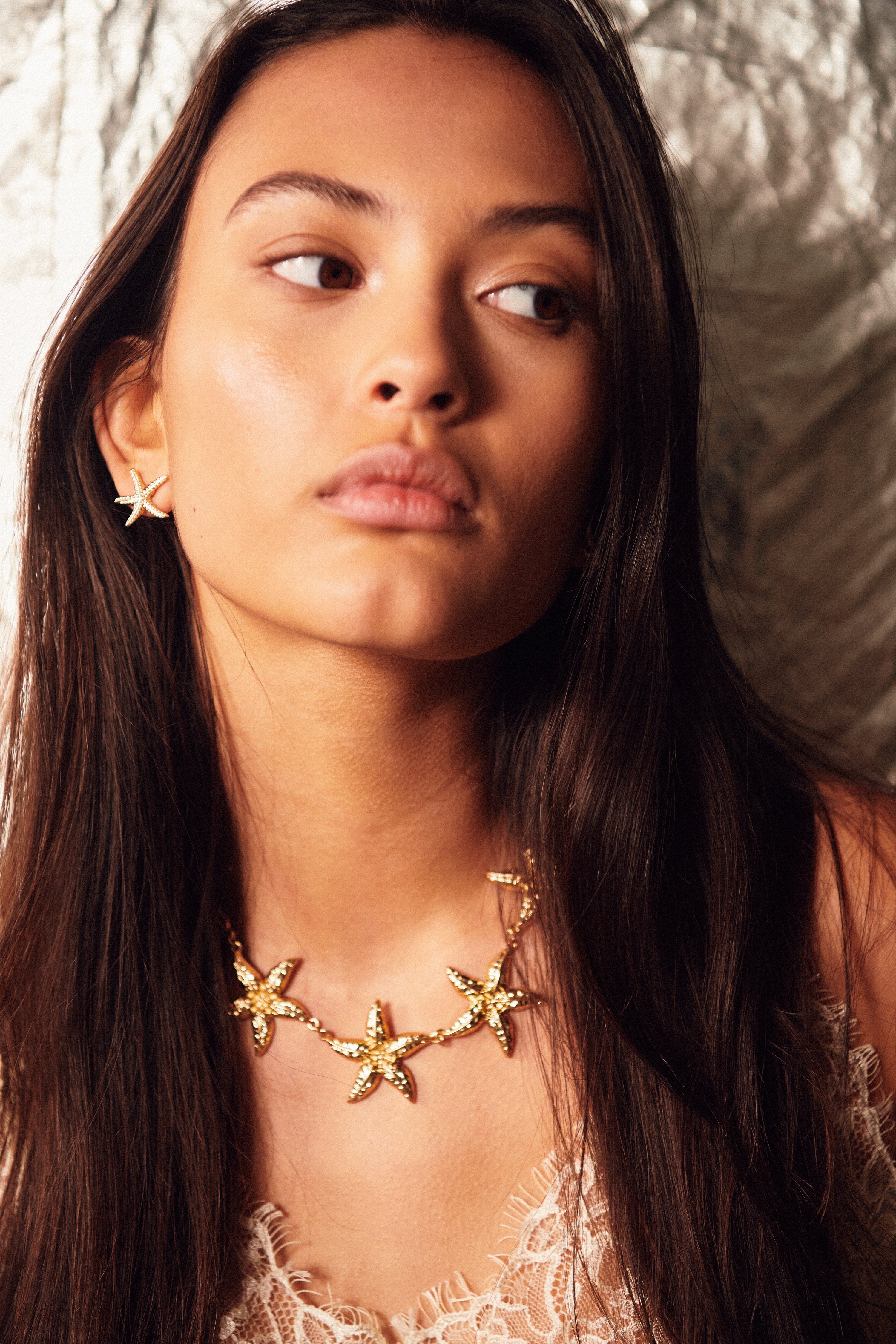 Starfish Necklace Gold